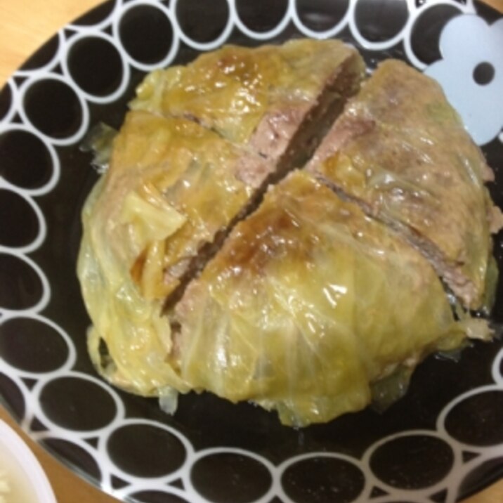 キャベツと挽肉の重ね蒸し